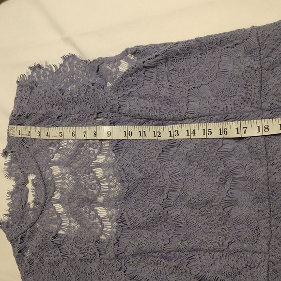 Intimately Free People Daydream Bodycon Blue Lace Backless Dress Size Large - Picture 11 of 14